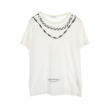 コムデギャルソン Comme des Garcons × Chrome Hearts チェーンプリント クリスマス限定 半袖Tシャツ 衣料品 トップス メンズ OT-T025