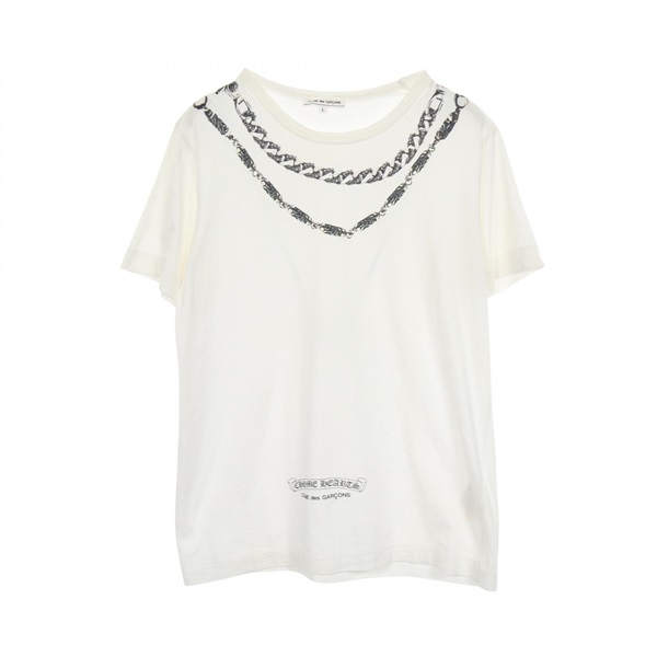 コムデギャルソン Comme des Garcons × Chrome Hearts チェーンプリント クリスマス限定 半袖Tシャツ 衣料品 トップス メンズ OT-T025
