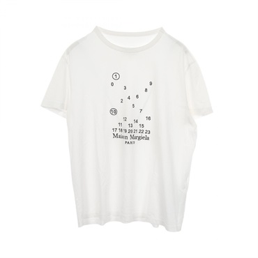 メゾン マルジェラ カレンダーロゴ 刺繍 半袖Tシャツ 衣料品 トップス メンズ