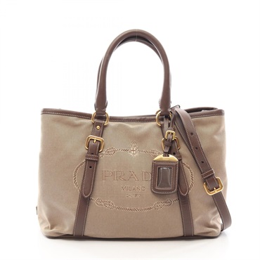 プラダ LOGO JACQUARD ロゴジャガード 2WAY ハンドバッグ バッグ レディース BN2832