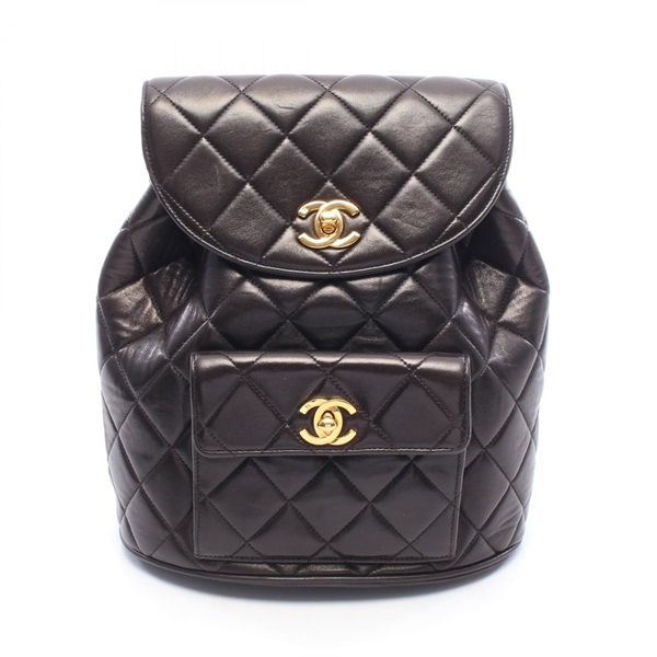 シャネル(CHANEL)シャネル マトラッセ ターンロック チェーン リュック