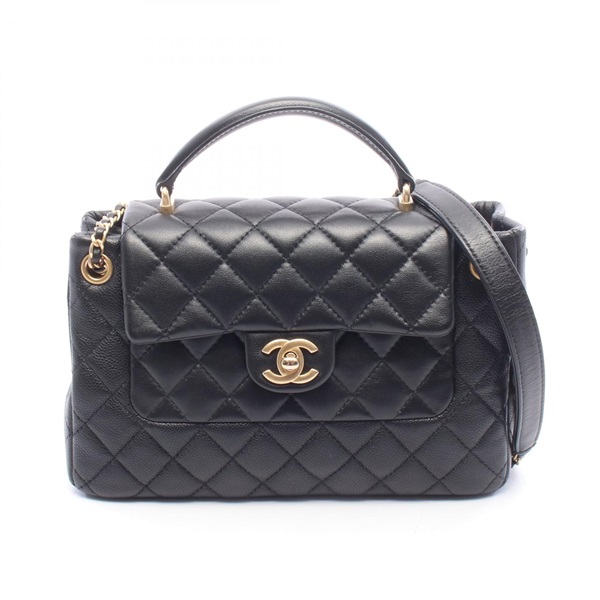 CHANEL シャネル【美品】デカココ 2way マトラッセ ショルダーバッグ シャネル(CHANEL)シャネル マトラッセ トップハンドル 2WAY ショルダー