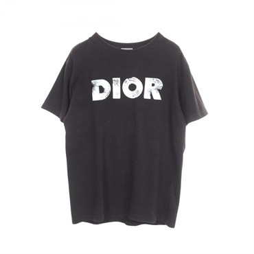 ディオール DIOR × Daniel Arsham ロゴプリント 半袖Tシャツ 衣料品 トップス メンズ 023J615B0554