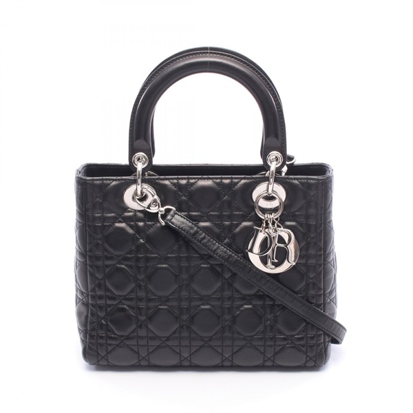 ディオール LADY DIOR レディディオール 2WAY ハンドバッグ バッグ レディース