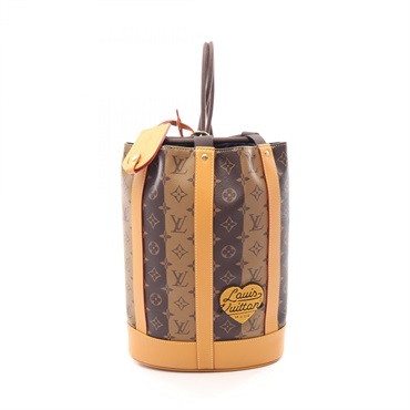ルイ・ヴィトン LOUIS VUITTON × NIGO ランドネ メッセンジャー モノグラムストライプ ショルダーバッグ バッグ メンズ M45968