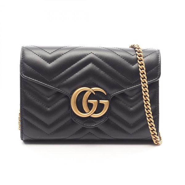 GUCCI グッチ GGマーモント ショルダーバッグ　ブラック　474575 グッチ(GUCCI)グッチ GGマーモント ショルダーバッグ バッグ