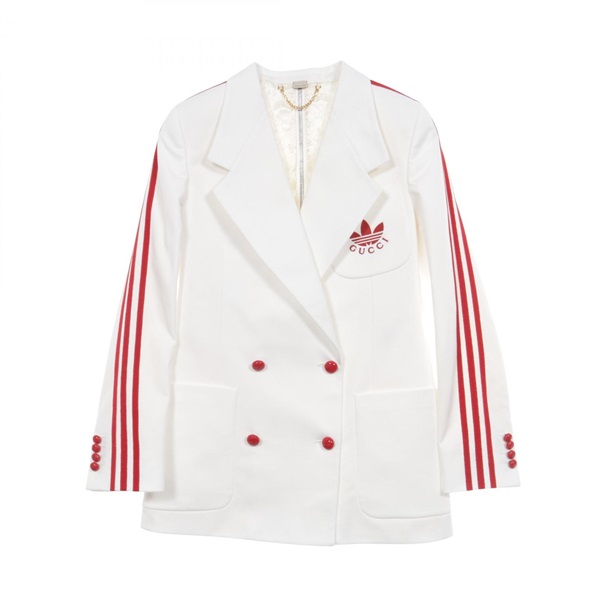 グッチ(GUCCI)グッチ GUCCI × adidas ジャージー ダブルブレスト