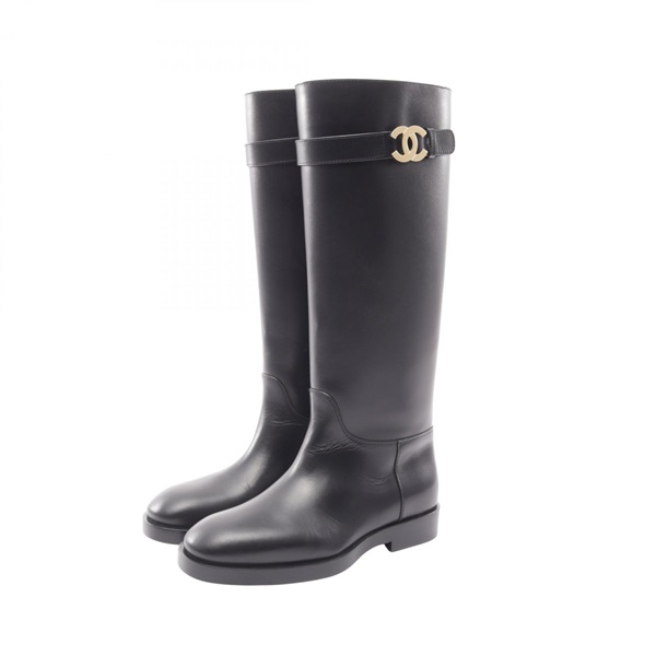 シャネル(CHANEL)シャネル ココマーク ロング ブーツ 靴 レディース