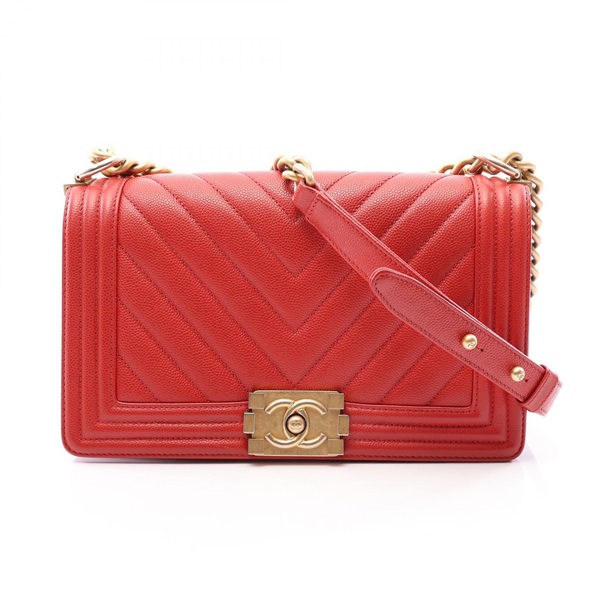 シャネル(CHANEL)シャネル ボーイシャネル シェブロン Vステッチ
