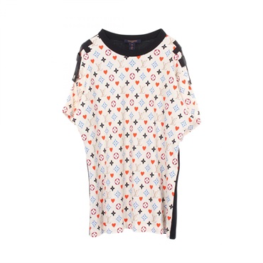 ルイ・ヴィトン モノグラムゲームオン コントラストバック 半袖Tシャツ 衣料品 トップス レディース RW211A ZVX FKTS98