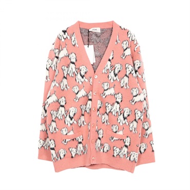 セリーヌ Amy Dorian Artist Jacquard Cardigan In Brushed Cotton カーディガン 衣料品 トップス メンズ
