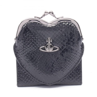 ヴィヴィアンウエストウッド HEART FRAME WALLET クロコ型押し コインケース 財布 レディース S5115003PWL00D7N204