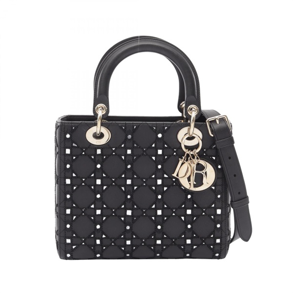ディオール LADY DIOR レディディオール カナージュ 2WAY ハンドバッグ バッグ レディース