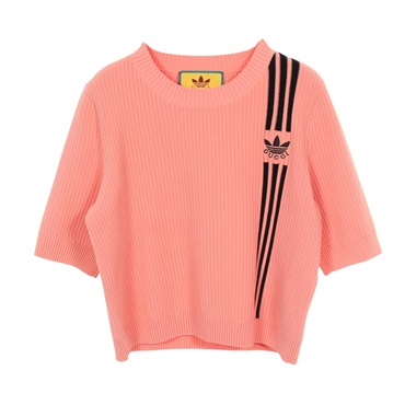グッチ GUCCI × adidas ロゴ刺繍 ニット 衣料品 トップス レディース 693809 XKCDQ