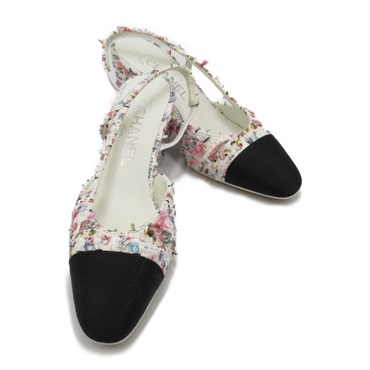 CHANEL シャネル g31318y パンプス ヒール CHANEL シャネル A G31318 イタリア製 ココマーク付 2トーン