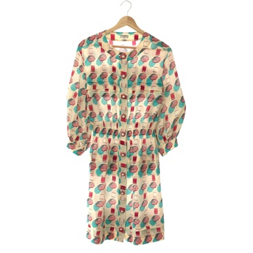 【美品】CHANEL シャネル ワンピース フラワープリント L相当 CHANEL シャネル ワンピース ドレス Mサイズ レディース フレア