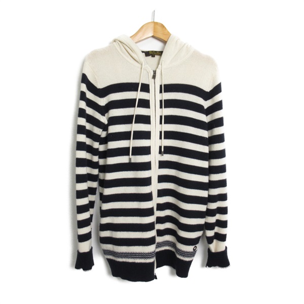 ロロピアーナ ボーダーパーカー パーカー 衣料品 トップス レディース