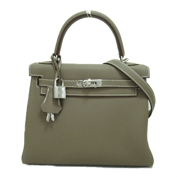 エルメス ケリー25 エトゥープ ハンドバッグ ハンドバッグ バッグ レディース