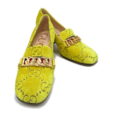 グッチ(GUCCI)グッチ ベロアパンプス GG柄 パンプス 靴 レディース