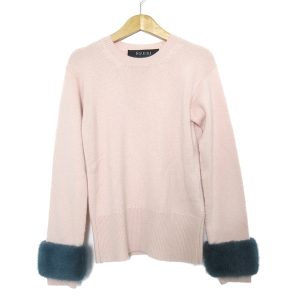 グッチ ミンク付きニット ニット 衣料品 トップス レディース