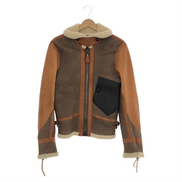 HERMÈS ベージュ羊皮ジャケット、ブルゾン IL ベージュ系 HERMES(エルメス) ジャケット(レディース) - 海外