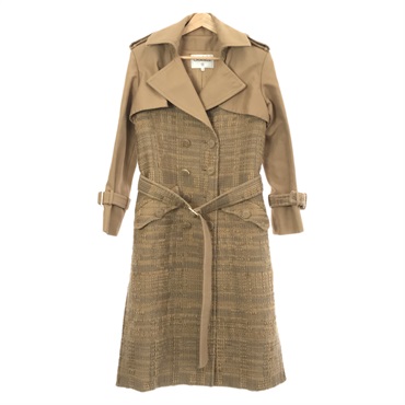 本日のみお値下げします。 美品　シャネルのトレンチコート CHANEL 24/25 Coco Neige LOOK2《トレンチコート》BLACK 直営店