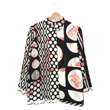 エルメス(HERMES)エルメス シルク シャツ 柄 長袖シャツ 衣料品