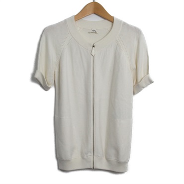 エルメス(HERMES)エルメス 半袖ニット ジップアップ 半袖シャツ 衣料品