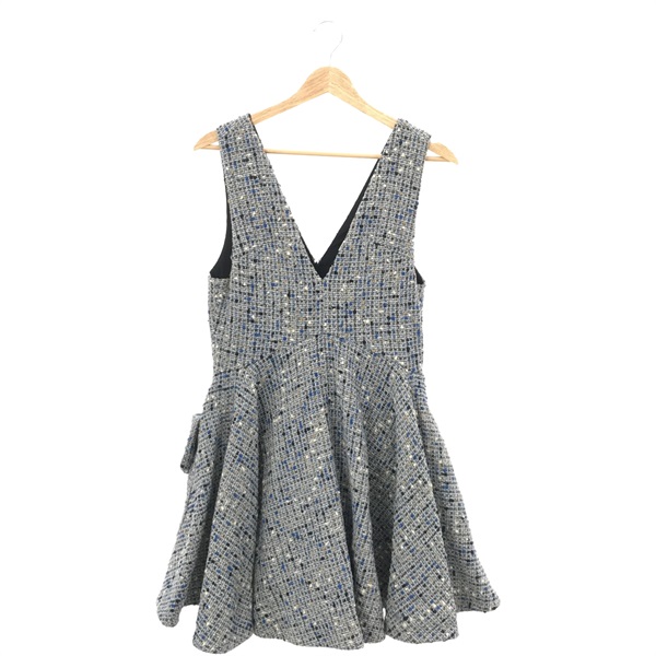 ツィード ノースリーブ ワンピース