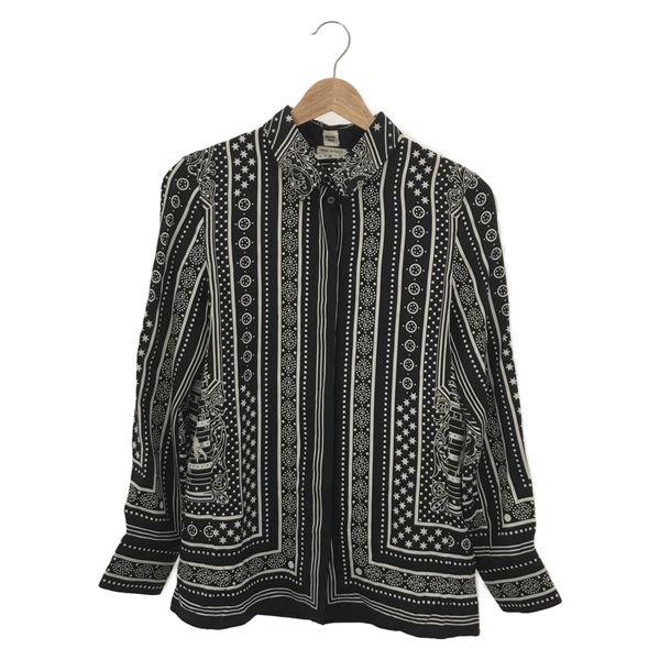 HERMESツイルレーヌトップス38 新品未使用 エルメス(HERMES)エルメス ツイルレーヌ ブラウス ブラウス 衣料