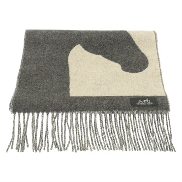 美品 HERMES エルメスマフラー 、チーフ　H柄セット 美品 HERMES エルメスマフラー 、チーフ H柄セット 美品 HERMES