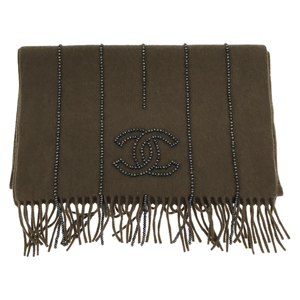 た*こ様 CHANEL ブラウン ロゴ入りマフラー シャネル(CHANEL)マフラー(刺繍)｜2104102219419｜【公式】新品中古