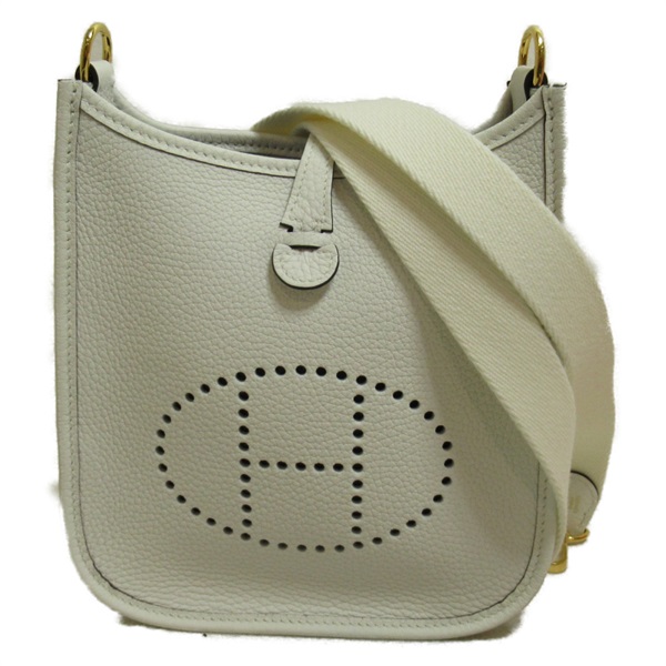 エルメス(HERMES)エルメス エヴリンTPM ニューホワイト ショルダー 