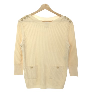 【未使用品】CHANEL　シャネル　アンサンブルニット　国内正規品 ITMC6F6N4BBA 国内正規 CHANEL シャネル ニット ジャケット