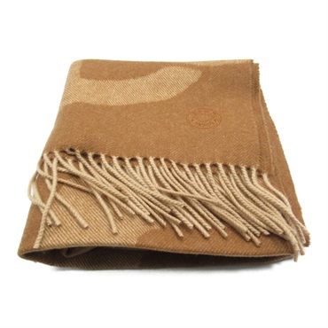 エルメス(HERMES)エルメス カシミヤマフラー 《シェーヌ・ダンクル