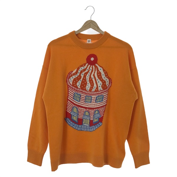 HERMES エルメス　カシミアニット HERMES エルメス ロングスリーブニット Hリフト カシミヤ 36