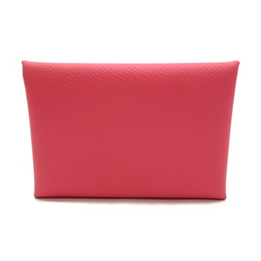 新品未使用　エルメス　カルヴィデュオ　ケース　ローズアザレ　二つ折り財布 エルメス(HERMES)エルメス カルヴィ デュオ ローズアザレ カード