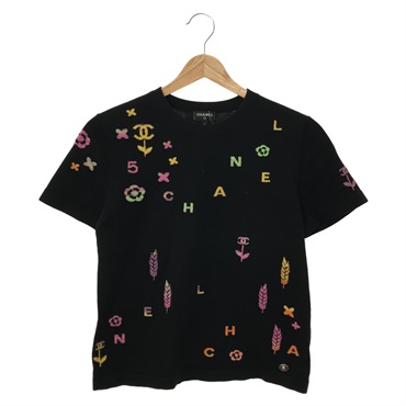 シャネル(CHANEL)シャネル マルチロゴ ニット Tシャツ 半袖Tシャツ