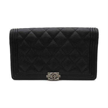 シャネル(CHANEL)シャネル ボーイシャネル ZIP長財布 二つ折り長