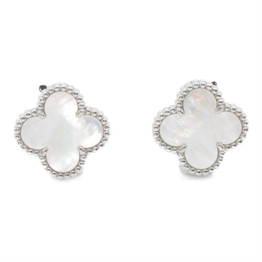 値下げVan Cleef & Arpelsマザーオブパールアルハンブラピアス ヴァンクリーフ＆アーペル(Van Cleef & Arpels)ヴァンクリーフ