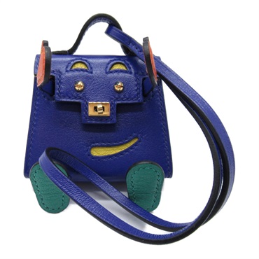 エルメス(HERMES)エルメス ケリードールチャーム ブルーエレクトリック