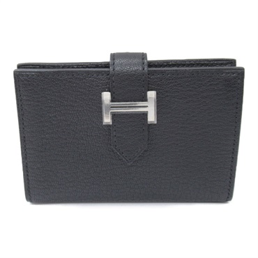 エルメス(HERMES)エルメス ベアン カードケース ブラック カード