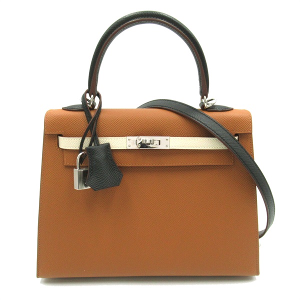 エルメス(HERMES)エルメス ケリー25 トリコロール ハンドバッグ