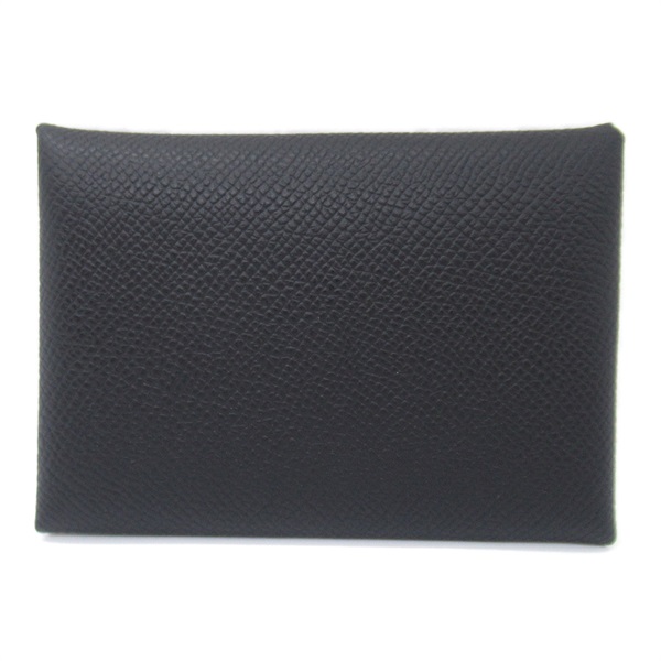 エルメス(HERMES)エルメス カルヴィドゥオ ブラック カードケース 