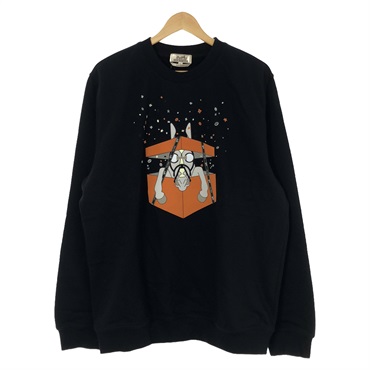 【良品】HERME'Sエルメス　メンズ　トレーナー　♪ エルメス(HERMES)エルメス スウェット メンズ スウェット 衣料品