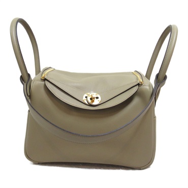 エルメス(HERMES)エルメス リンディ26 ベージュマルファ ショルダー