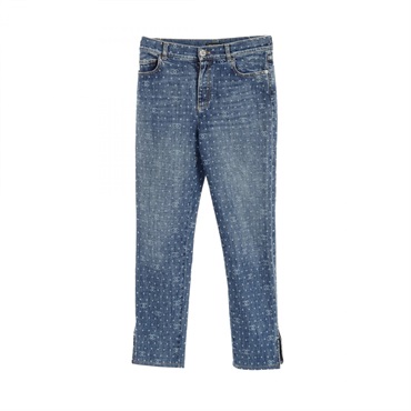 希少☆シャネル　デニムスカート　ラメ加工　ビジュー　ココマーク　フリル　04P BOTTOMS – co&co