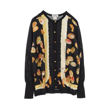 最終お値下エルメスHERMESシェーヌダンクルニットカーディガンセリエトップス エルメス(HERMES)エルメス シェーヌダンクル カーディガン 衣料