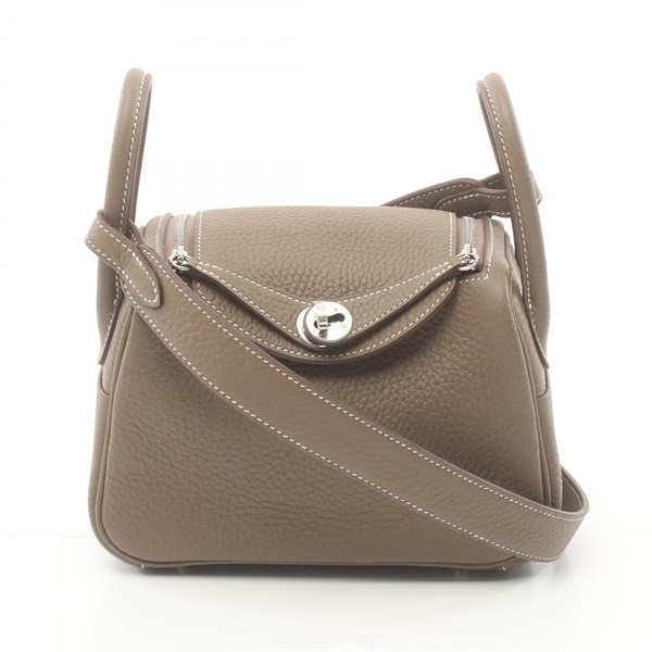 エルメス(HERMES)エルメス リンディ ミニ エトゥープ ショルダーバッグ  