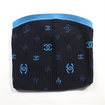 CHANEL ココ リブニット トップス シャネル(CHANEL)シャネル ココマーク チューブトップ 衣料品 トップス